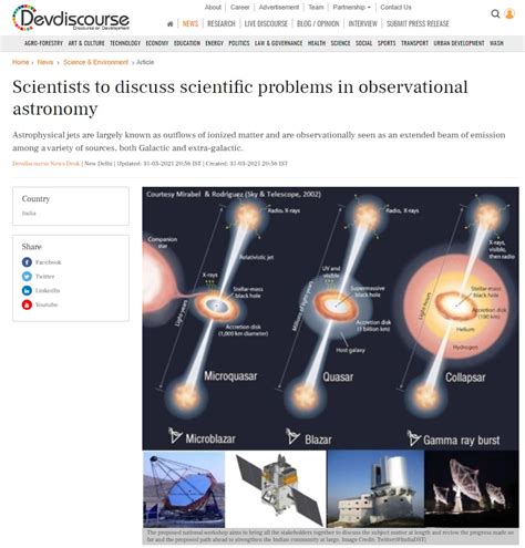 News Coverage of the Astrophysical Jets Workshop at ARIES | Aryabhatta ...