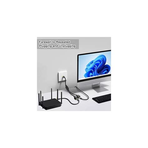 Ukiism Ethernet Splitter 1 to 2, RJ45 Internet LAN Network India | Ubuy