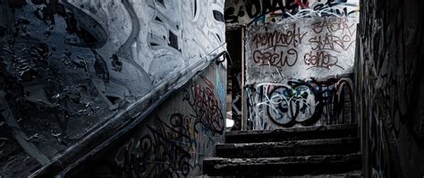 Download wallpaper 2560x1080 steps, graffiti, dark dual wide 1080p hd ...