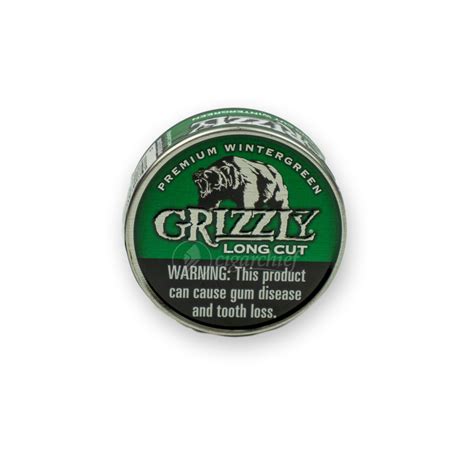 Grizzly Long Cut Wintergreen Chewing Tobacco - Cigar Chief