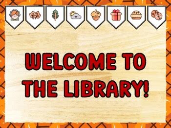 WELCOME TO THE LIBRARY! Thanksgiving Bulletin Board Kit & Door Décor ...