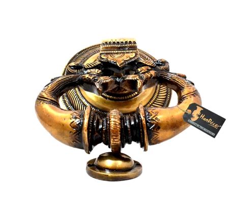 Buy Twin Dragon Design Brass Door Knocker Brass Showpiece Online at ...