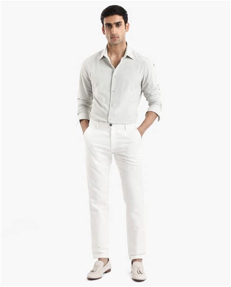 Rare Rabbit Men's Exclo Pastel Beige Polyester Jacquard Regular Fit Fu