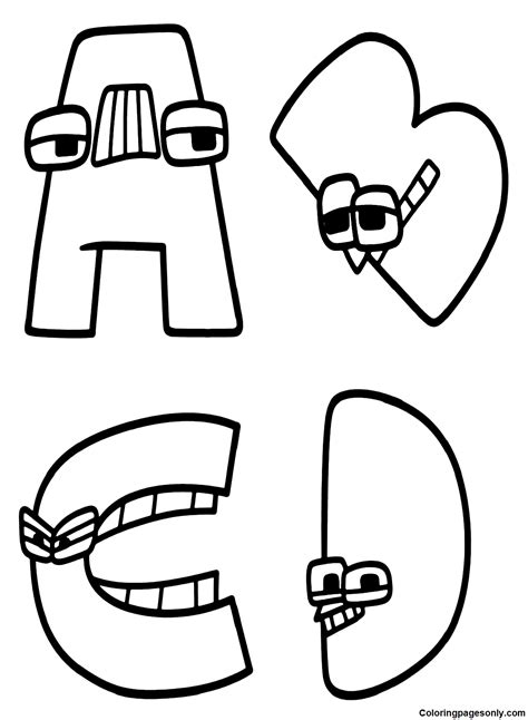 57 Alphabet Lore Coloring Pages - ColoringPagesOnly.com