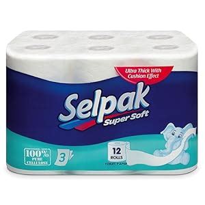 Selpak Toilet Roll - 3Ply (12 Rolls/Pack) : Amazon.in: Health ...
