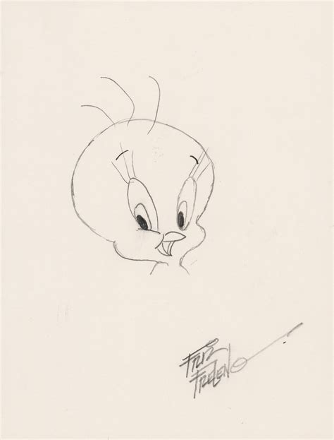 Friz Freleng Original Sketch of Tweety | RR Auction