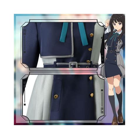 Buy Lycoris Recoil Cosplay Costume Outfit Inoue Takina Japanese School ...