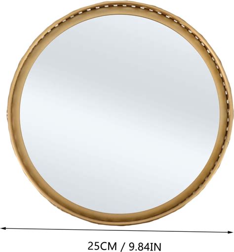 Buy Cabilock 1 PC Mirror Tray Earring Tray Dessert Trays Glass Snack ...