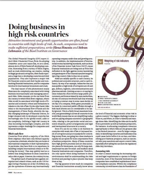 Doing business in high risk countries | Basel Institute on Governance