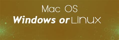 Image result for Mac OS Vs. Linux Performance