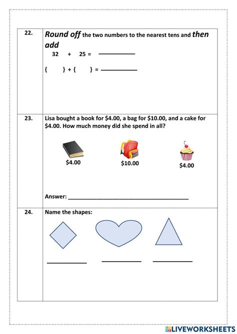 Image result for Math Test Pages