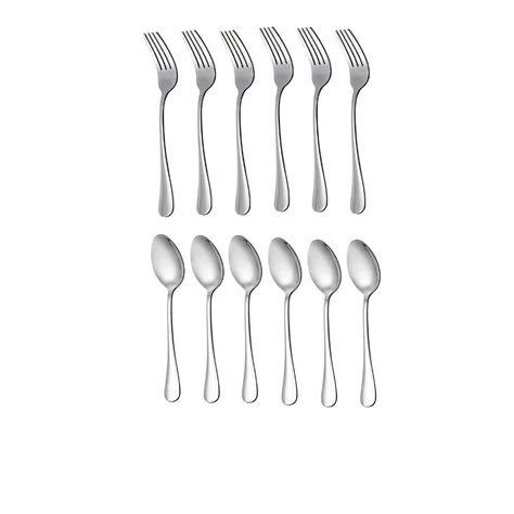 Buy Siddhivinayak handicraft Cutlery Stainless Steel 6 Desert Table ...
