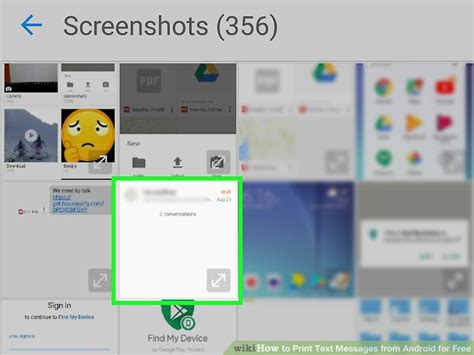 Image result for How to Print a Text Message Android