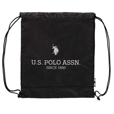 Buy US Polo Association Black Polyester Tote Bag | Unisex Drawstring ...