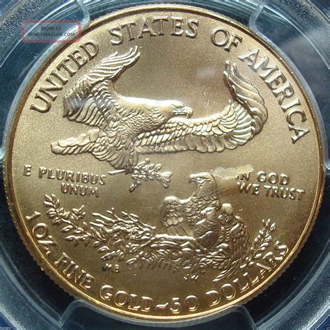 1998 $50 American Eagle 1 Ounce Gold Fifty Dollar Coin - Pcgs Ms 69