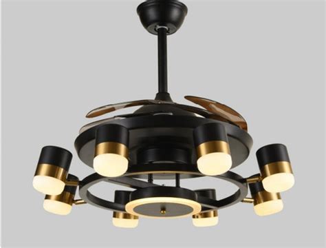 Black Panda Ceiling Fan Chandelier | SWF LIGHTING