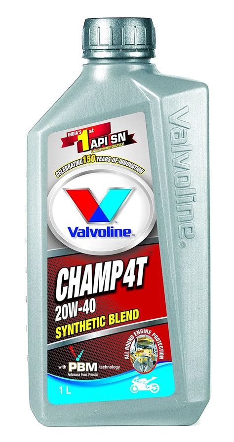 Valvoline 20W40 Synthetic Blend Champ 4T Hero MotoCorp/Honda/TVS/Bajaj ...