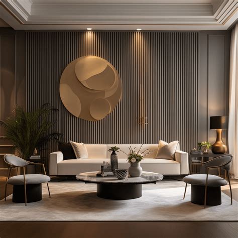 Wall panels in the living room - how to use them in interior design ...