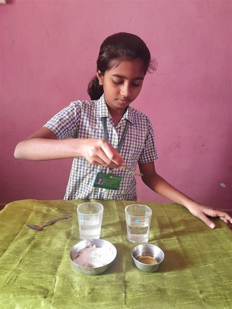 An activity to test- Solubility of substance in water and oil.