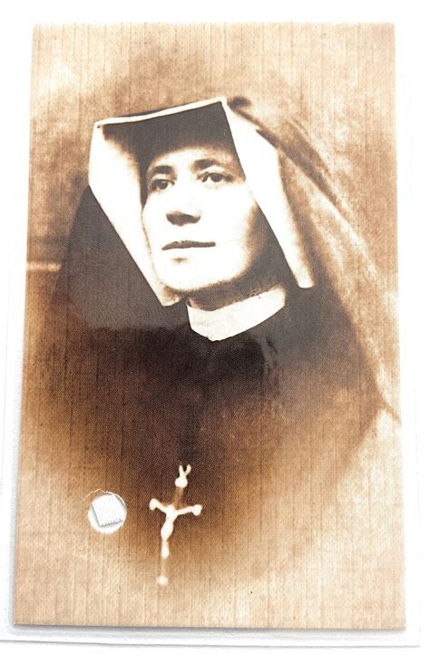 Santa Faustina Kowalska Visionaria Mistica Reliquia De 3ra Clase Tela ...