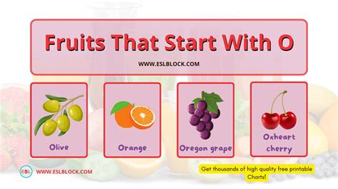 Fruits that start with O | Fruit list, Fruit names, Fruit