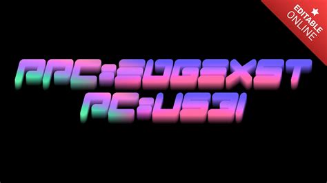 Ppc=EDGEXST&PC=U531 | Gradient 3D Font | Text Effect Generator