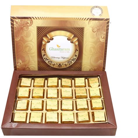 Ghasitaram Gifts Sweets - MEWA Bites 24 pcs Box|Sweet|Sweet Gift Pack ...