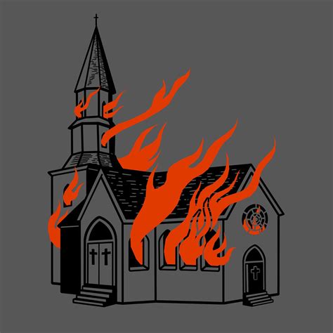Burning Church The Outsiders Cartoon