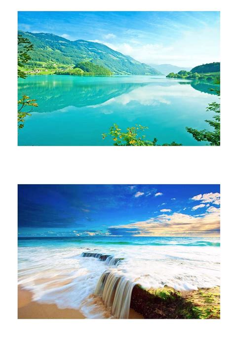 Waterfall Scenery and River View Wall Poster|Interior Decor Item|Wall ...