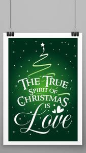 'Merry Christmas Greetings' Poster_00701 Paper Print - Quotes ...