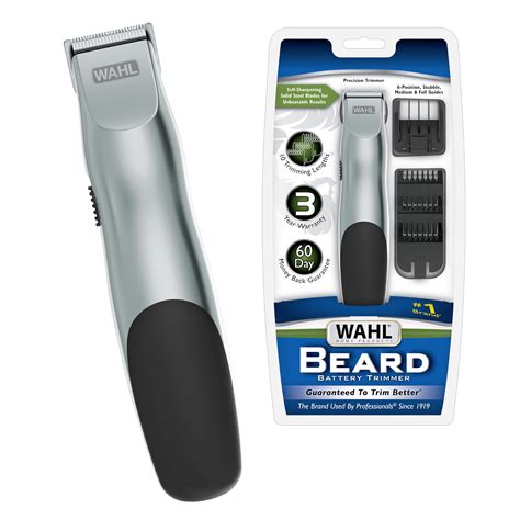 Wahl Groomsman Battery Operated Facial Hair Trimmer for Beard ...