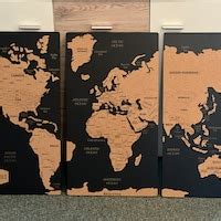 Large Push Pin World Map 的图像结果