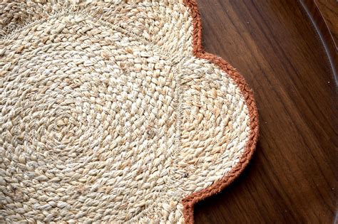 Flora Jute Placemat - Rust – Oblique