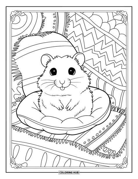 95+ Hamster Coloring Pages for Kids & Adults (Free Printable PDFs)