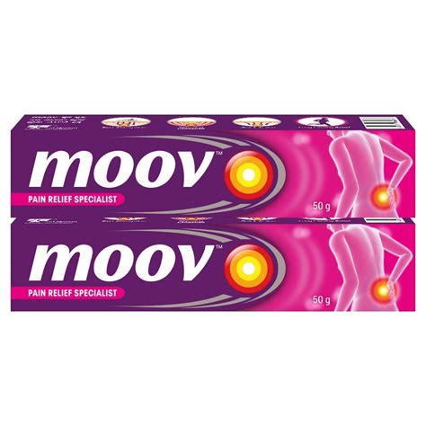 Moov Ortho Knee and Joints Pain Relief Cream - 50 g (Pack of 2 ...