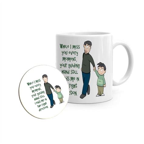 Buy Khakee Quote for Dad from Son Theme Ceramic Coffee Mug (325 ml ...