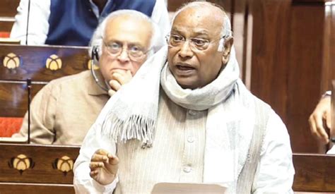 Kharge protests expunging of Rajya Sabha speech portions
