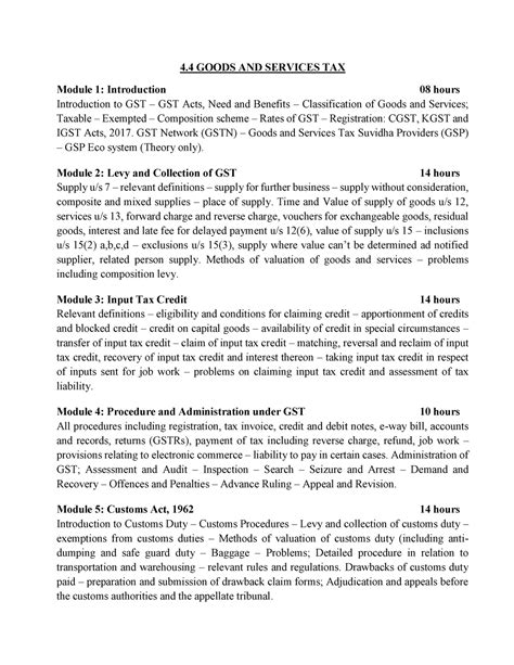 GST Full notes.... 149 pages 2020-21 - 4 GOODS AND SERVICES TAX Module ...