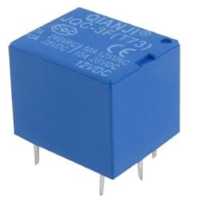 JQC-3F(T73) Electromagnetic Mini Power Relay 12V DC 5PIN PCB Type SPDT ...