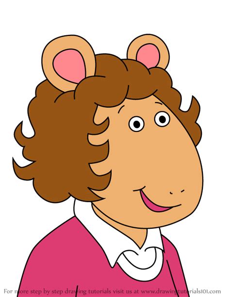 How to Draw Jane Read from Arthur (Arthur) Step by Step ...