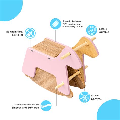 Alex Daisy Rocking Horse, a Ride-on Toy for Kids Aged 1-5 Years (Pink ...