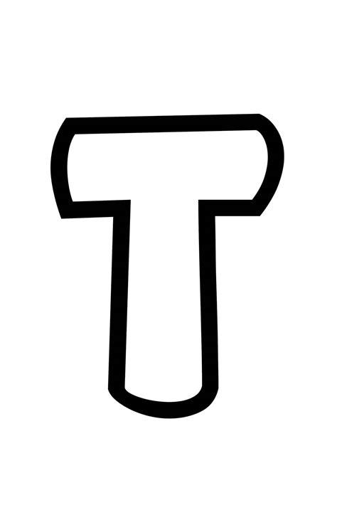 Bubble Letters Lowercase T