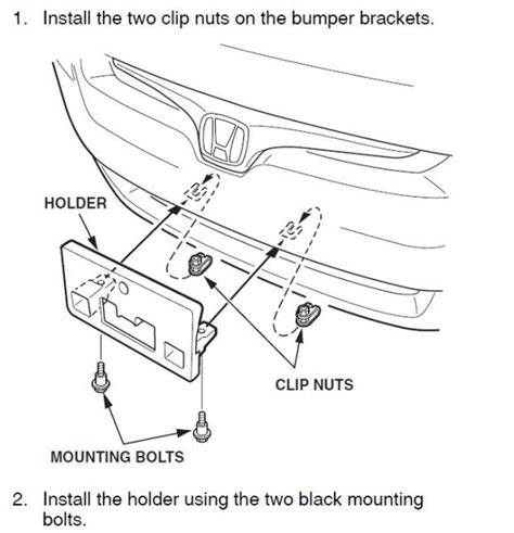 Image result for How to Install Front License Plate Bracket