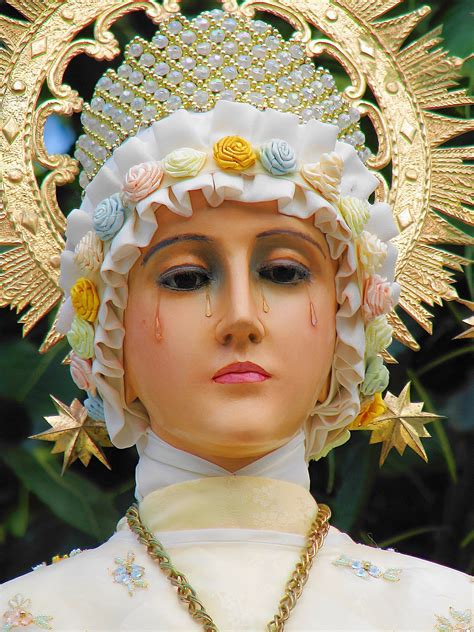 Our Lady of La Salette Crying Virgin Mary Statue Catholic Digital ...