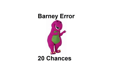 Image result for Barney Error JSON