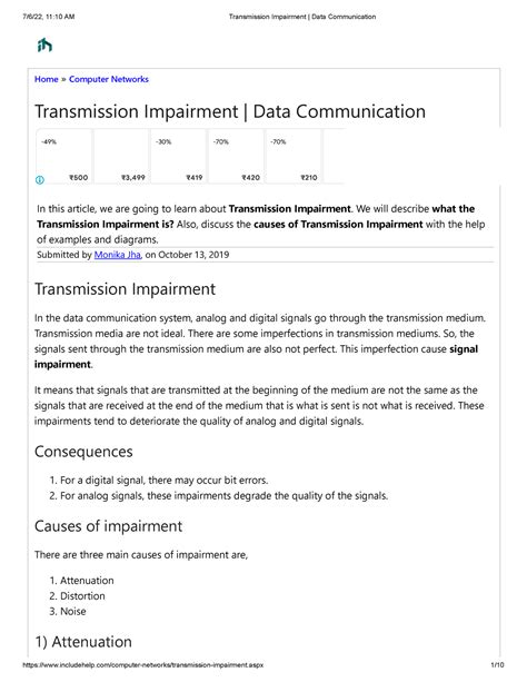 Transmission Impairment Data Communication - Home » Computer Networks ...