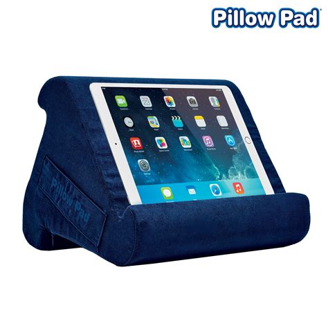 Pillow Pad Multi Angle Cushioned Tablet and iPad Stand, Blue, As Seen ...