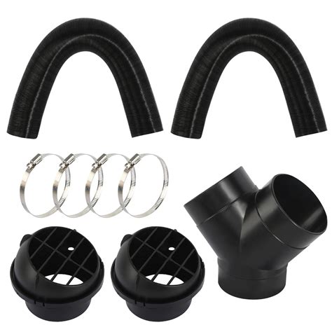 Buy Diesel Heater Exhaust Pipe Set 75mm Heater Ducting Y Piece Diesel ...