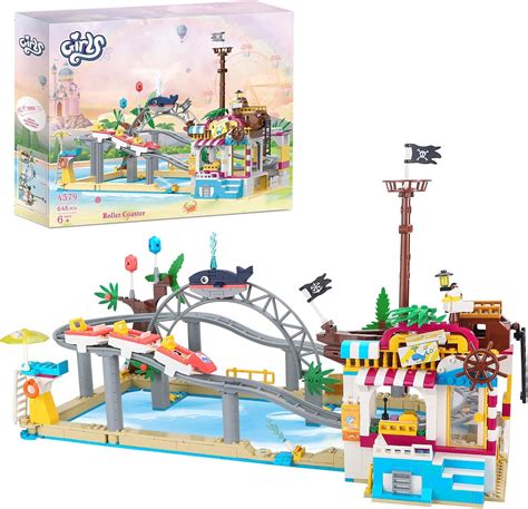 Finebely Friends Roller Coaster Amusement Park Building Set, India | Ubuy