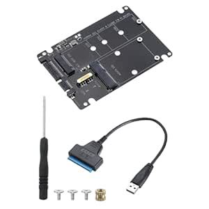 MECCANIXITY 2 in 1 M.2 to USB3.0 Adapter SSD Ethernet Port M.2 Type-A ...